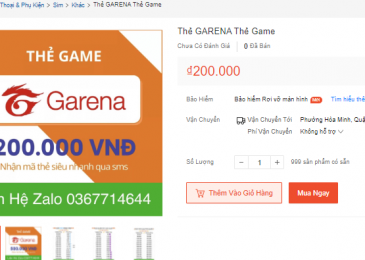 Cách mua thẻ Garena trên App Mb Bank 2022