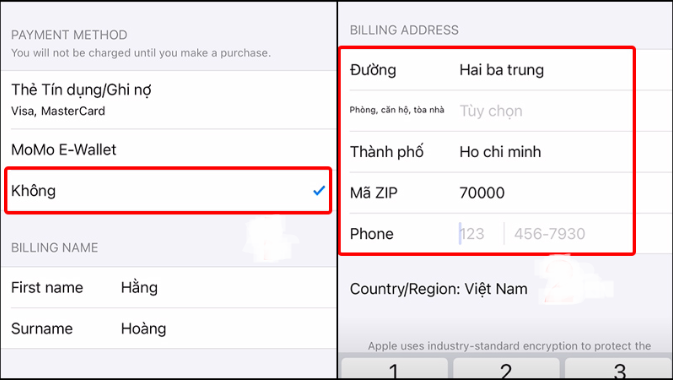 Cách chuyển vùng App Store về Việt Nam – Bước 3